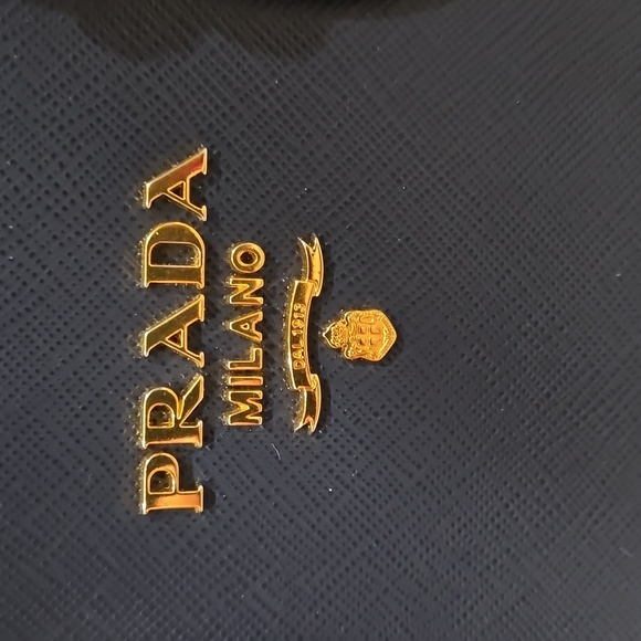 Authentic Prada Saffiano Soft Calfskin Leather Top Handle Bag with Strap Baltico - Picture 2 of 12